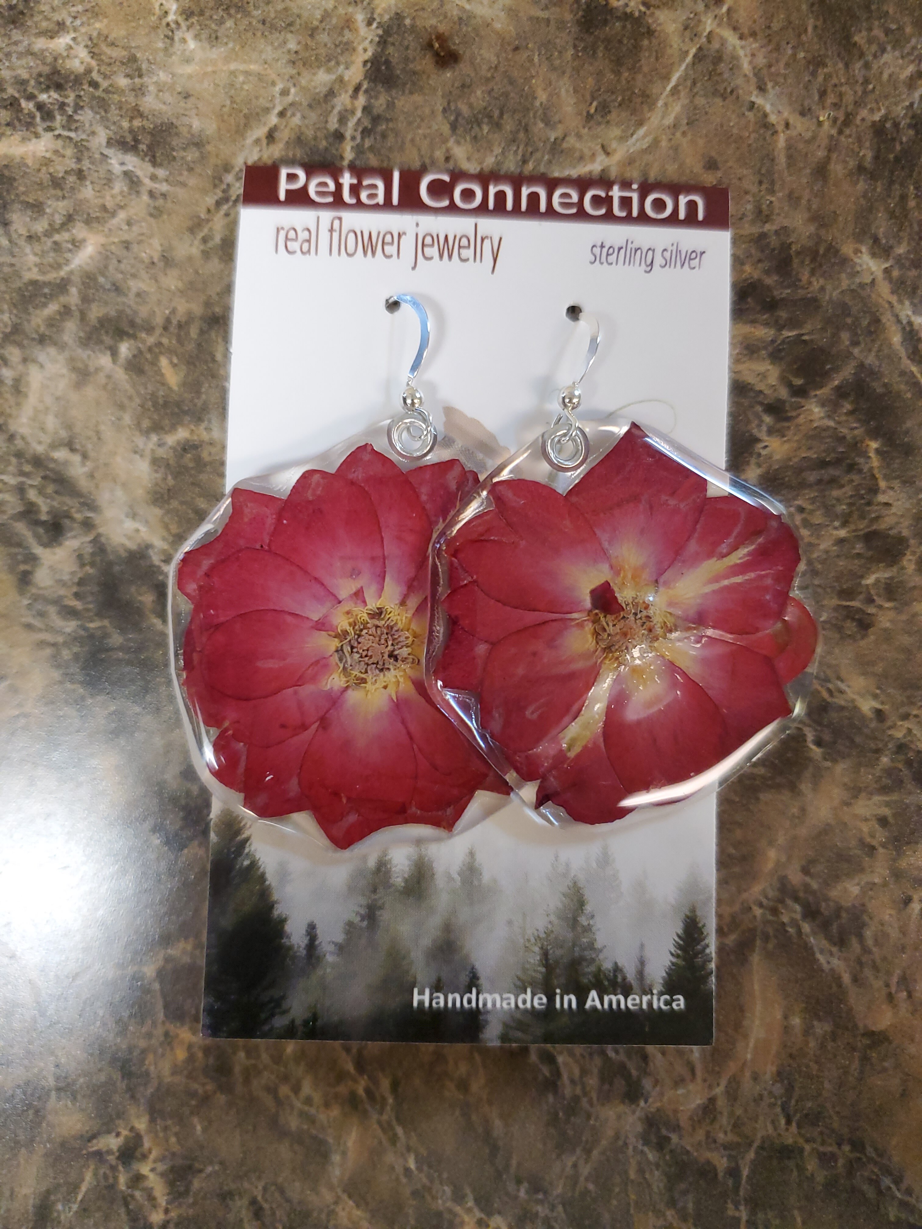 Rose Petal Earrings